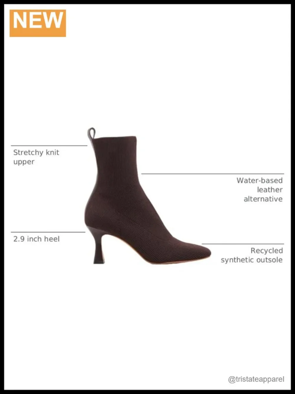 Chic Knit Ankle Booties for Women, Pull-On Block Heel Boots